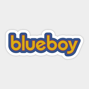 blueboy in gold Sticker